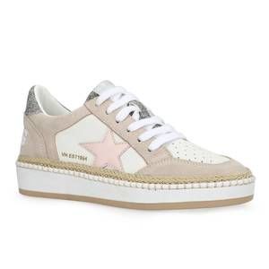 NEW VINTAGE HAVANA women's denisse 29 sneakers in raffia/pink/silver